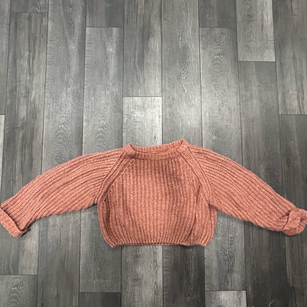 POL knit crop sweater